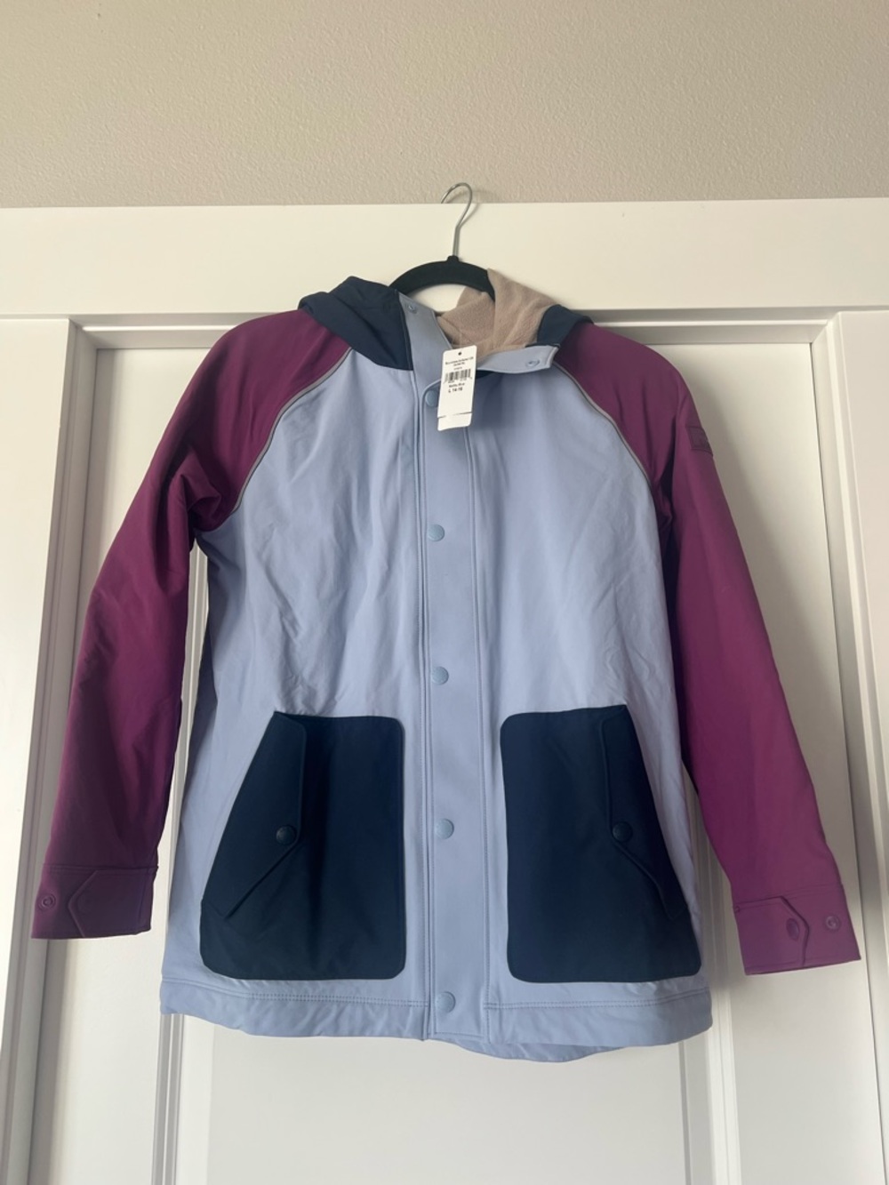 L. L. Bean Girls Boundless Soft shell Jacket Malibu Blue Size L 14-16